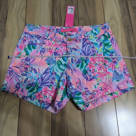 NWT! Lilly Pulitzer X Disney Callahan Shorts Disney Dreamin Size 00 - Picture 8 of 13